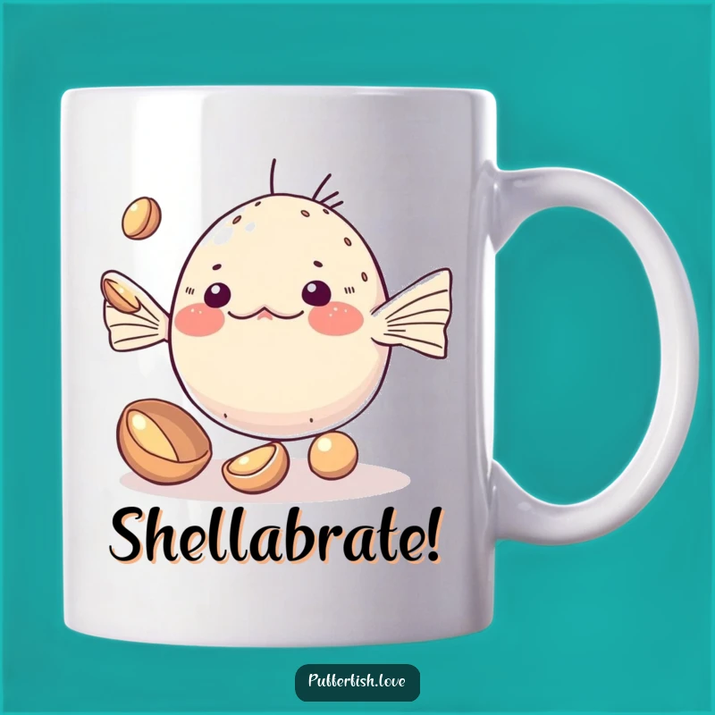 Funny Kawaii Pufferfish Mug: Juggling Fun, A Cute Funny Gift