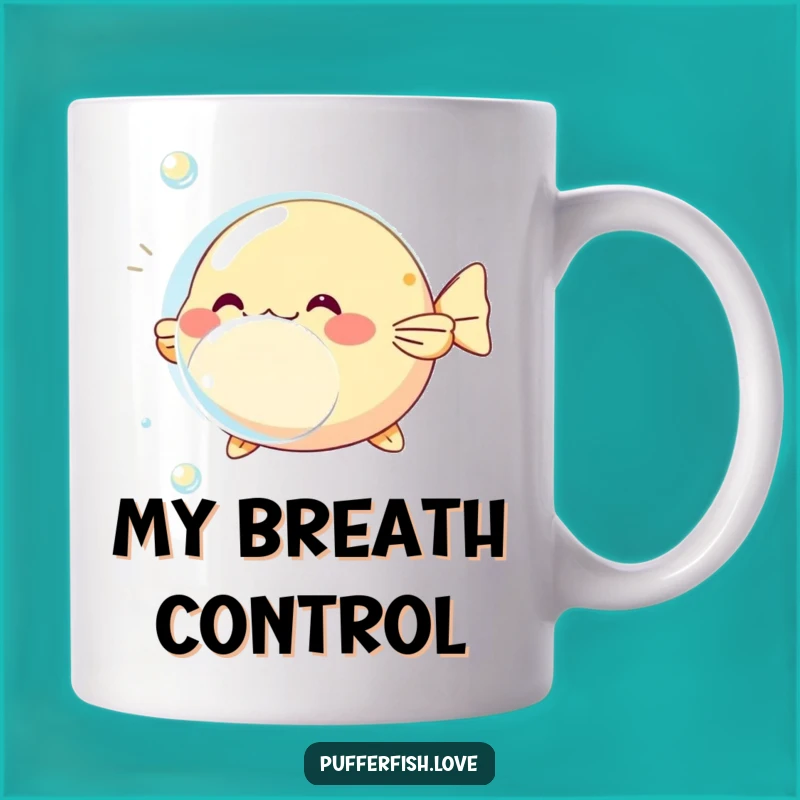 Funny Pufferfish Bubble Mug: Hilarious Aquatic Fun for Your Morning Coffee