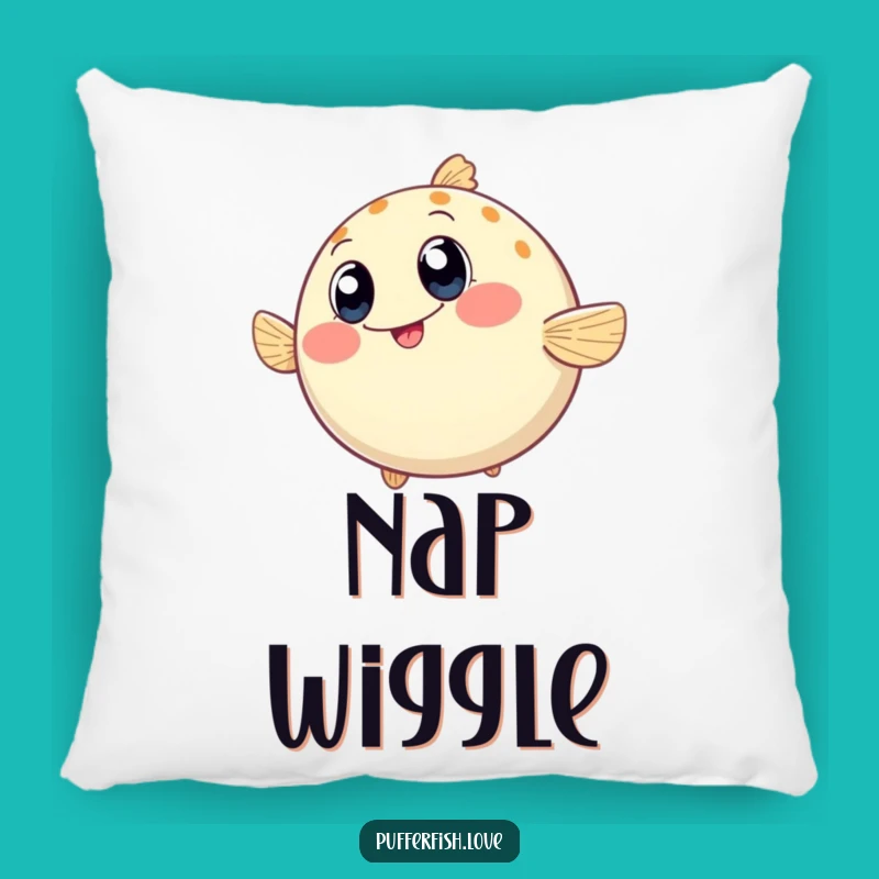 Cozy Funny Wiggling Pufferfish Pillow: Snuggle Up with Smiles, A Funny Comfort Gift