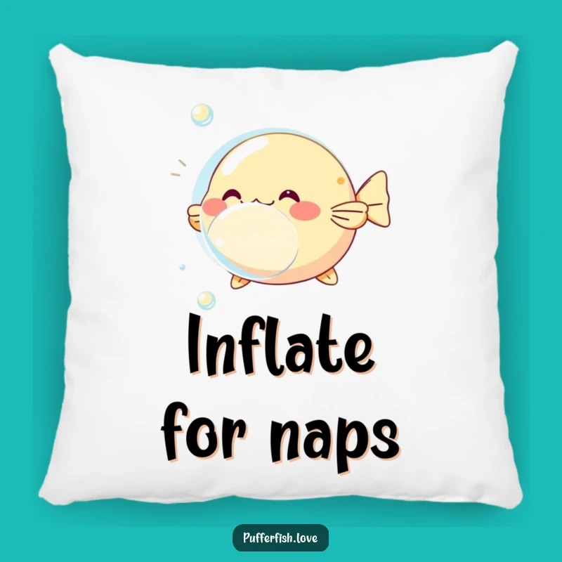 Funny Pufferfish Bubble Pillow: Add Playful Comfort and Aquatic Charm