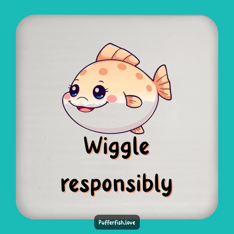 Funny Mischievous Pufferfish Coasters: Serve Drinks with a Sly Grin