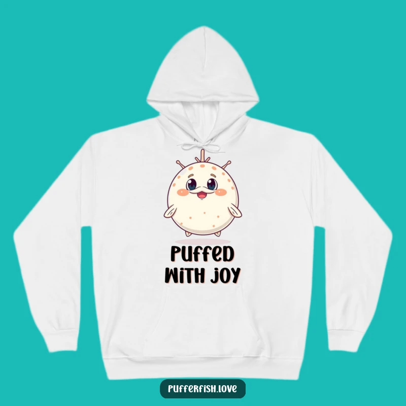 Cozy Funny Surprised Pufferfish Hoodie: Adorable Warmth, A Funny Comfort Gift