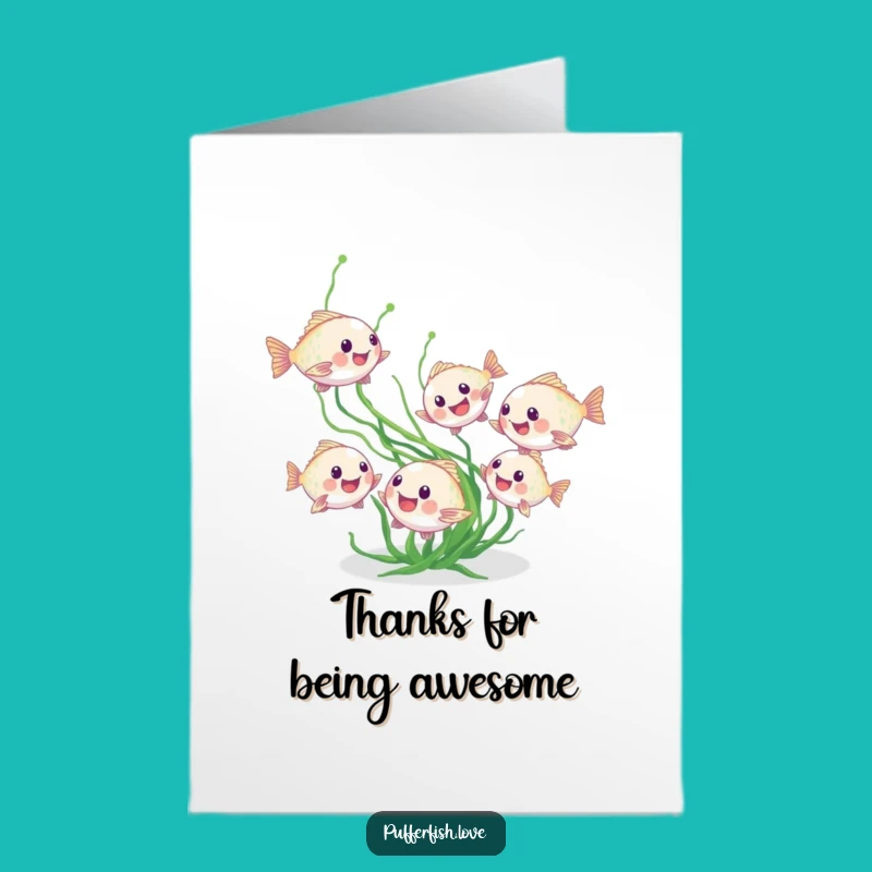 Free Printable Thank You Card: Pufferfish Fun - Cute Download!