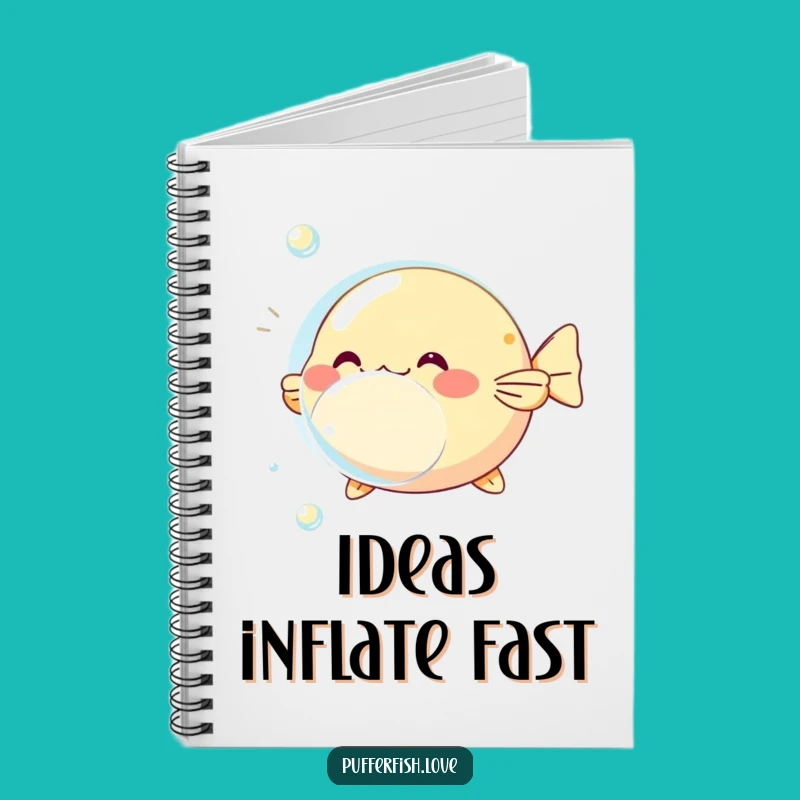 Funny Pufferfish Bubble Notebook: Jot Down Your Playful Ideas with Charm
