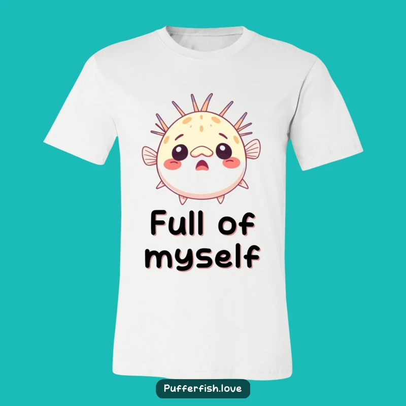 Funny Surprised Pufferfish T-Shirt: Wear Your Astonishment with This Comical Fish Design