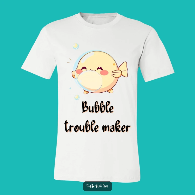 Funny Pufferfish Bubble T-Shirt: Wear Your Playful Side with Aquatic Charm